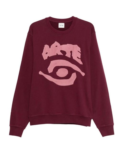 Arte' Embroidered-Eye Sweatshirt for men