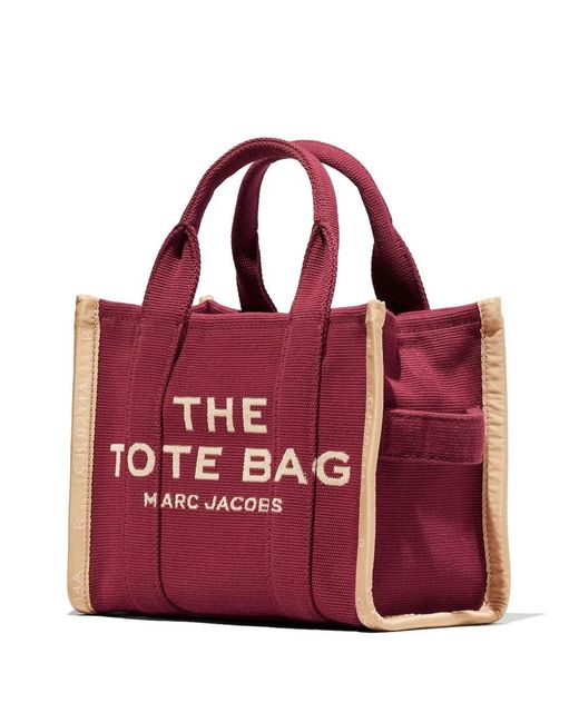 Marc Jacobs Red Small Logo-Detail Tote Bag