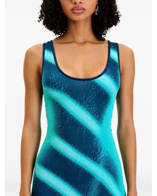 Ph5 Blue Nikki Window-Print Dress