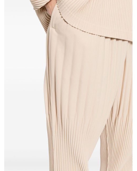 Homme Plissé Issey Miyake Natural Pleated Regular Trousers for men