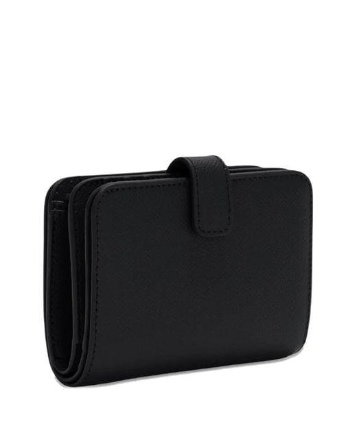 Furla Black Small Classic Compact Leather Wallet
