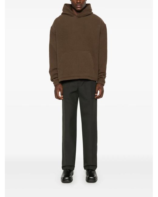 Rier Brown Fleece Hoodie for men