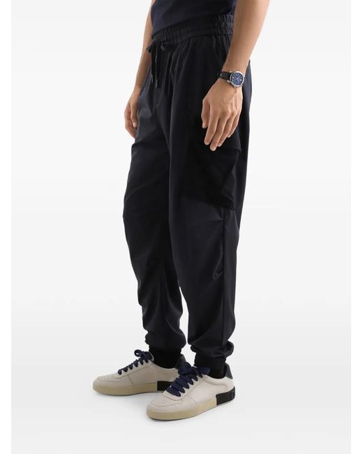 Dolce & Gabbana Blue Drawstring-Waistband Cargo Trousers for men