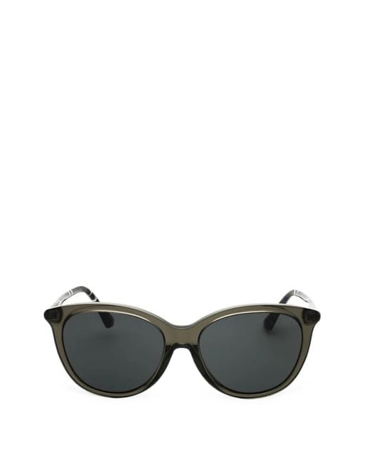 Burberry Black Round-Frame Sunglasses