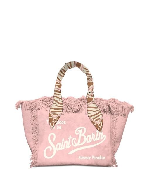 Mc2 Saint Barth Pink Vanity Foulard Tote Bag
