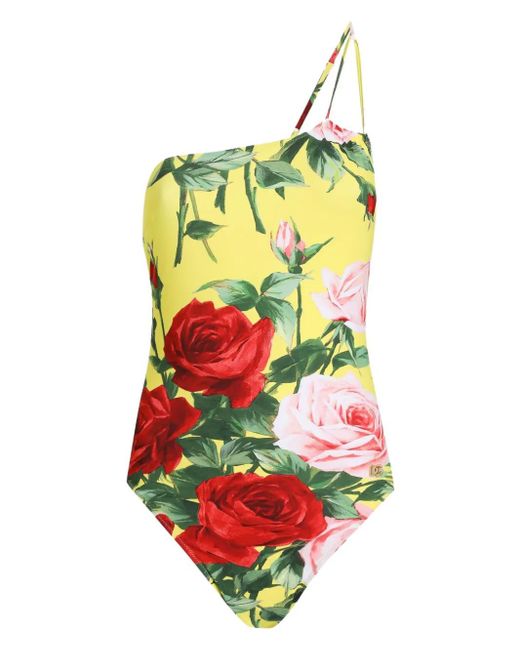Dolce & Gabbana フローラル ワンピース水着 White