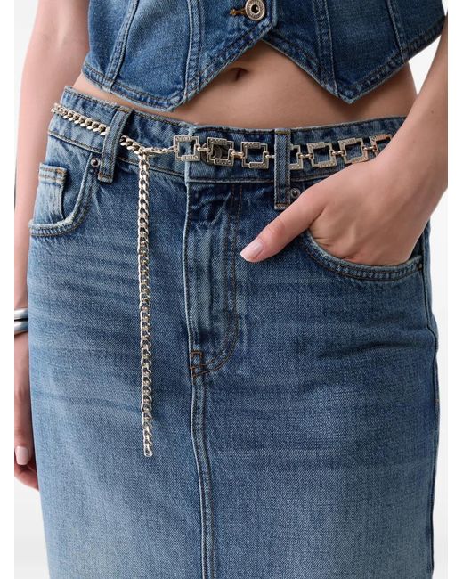 Liu Jo Blue Long Denim Skirt
