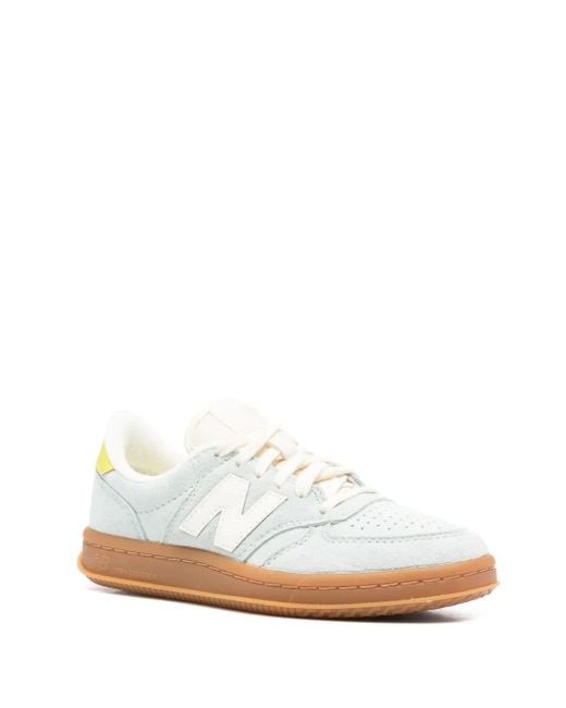 New Balance White T500 Sneakers