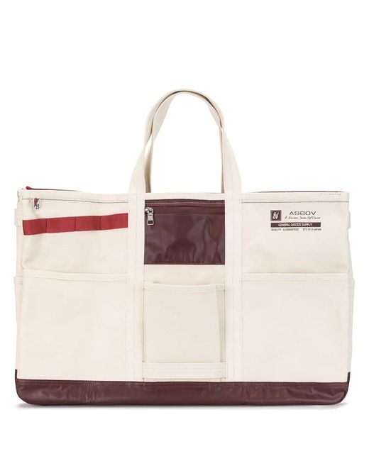 As2ov Natural Alberton Canvas Tote Bag for men