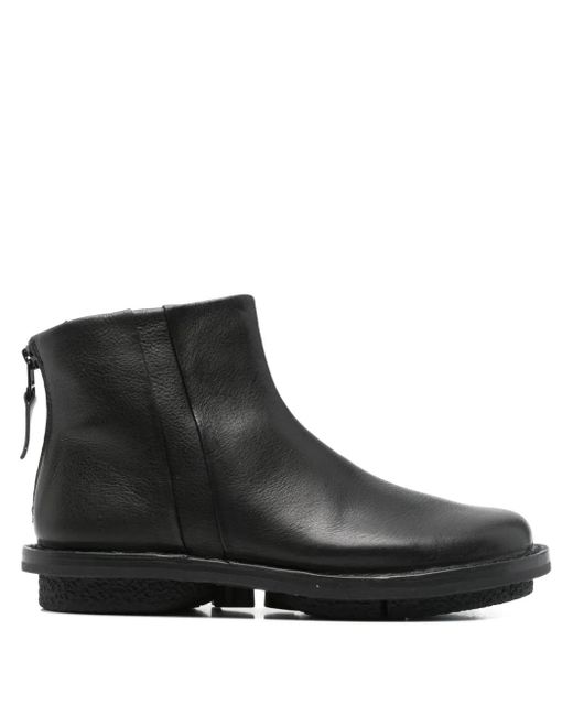 Trippen Black Blizzard Zip-Fastening Leather Boots