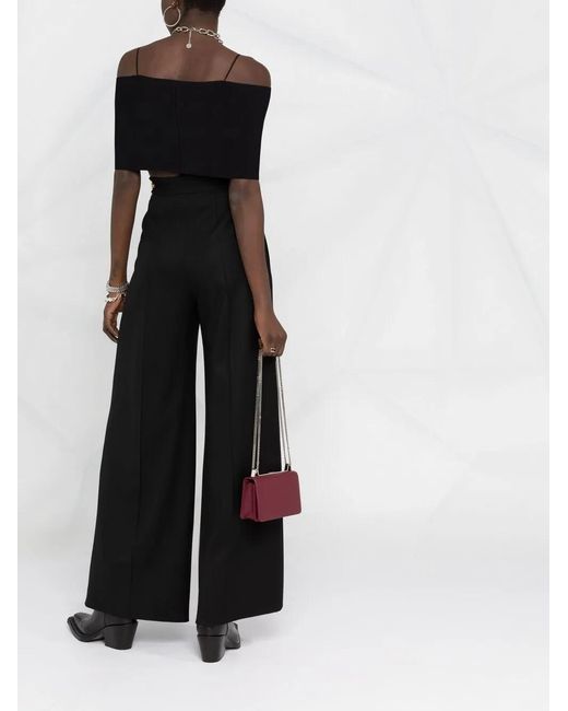 Ambush Black Knitted Band Top