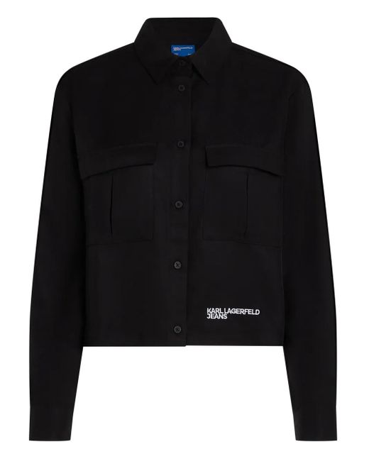 Blusa Utility di Karl Lagerfeld in Black