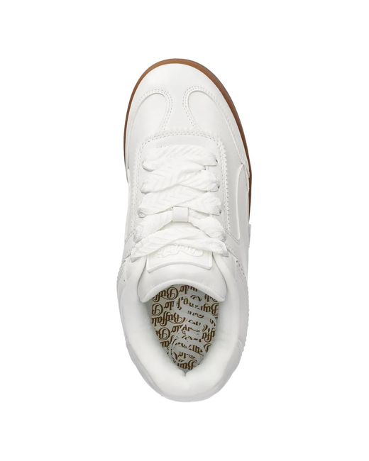 Buffalo White Logo Sneakers