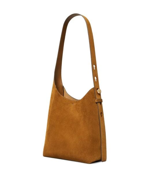 Tory Burch Brown Small Romy Suede Tote Bag
