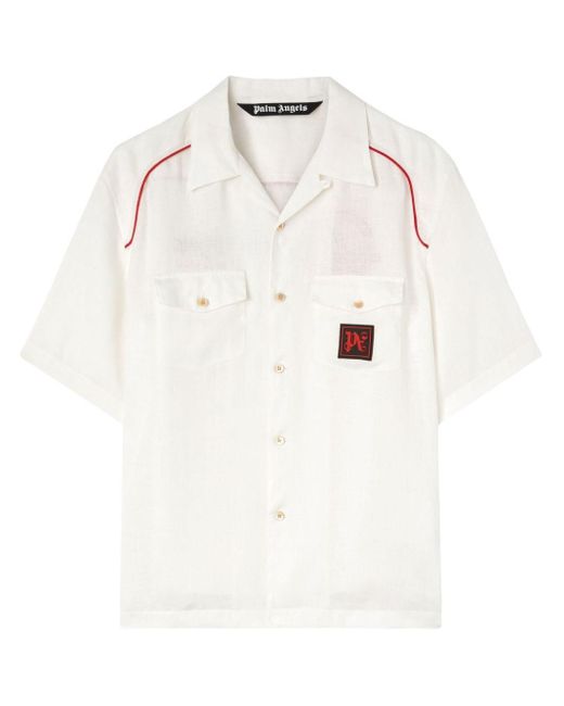 Camisa bowling de x Haas F1 Palm Angels de hombre de color White