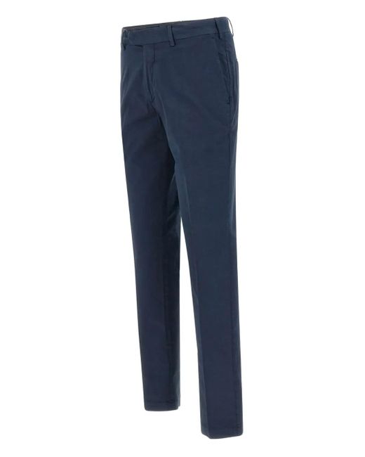 Devore Blue Tailored Trousers for men