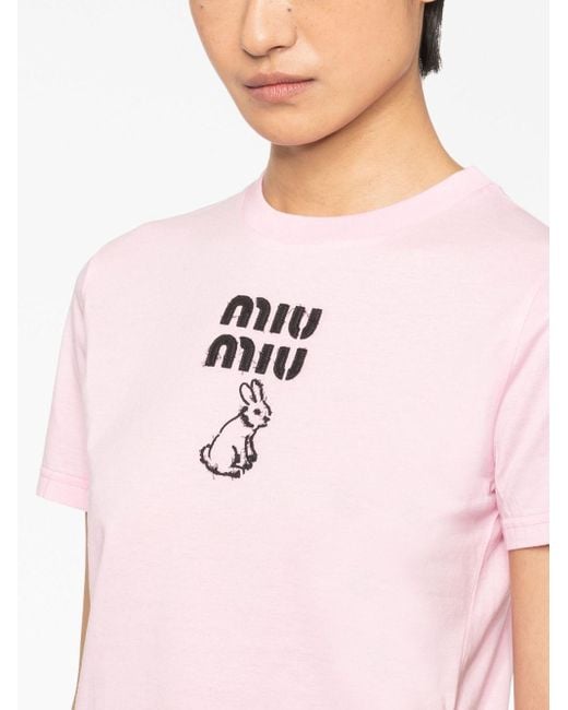 販売の最低価格 【☆日本未入荷☆】MIUMIU ☆ ジャージー Tシャツ