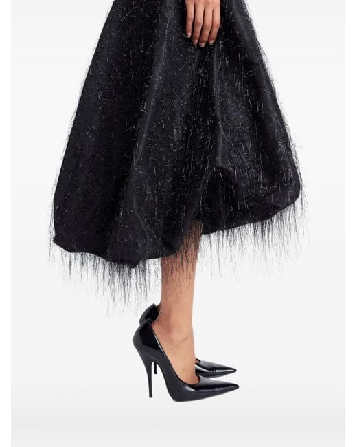 16Arlington Black Tansi Midi Dress