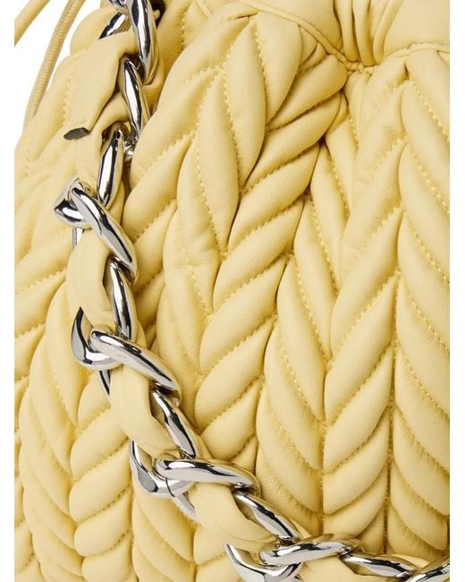 Karl Lagerfeld Metallic Medium K/Weave Shoulder Bag