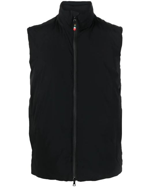 Orlebar Brown Black Teton Zip-Fastening Sleeveless Gilet for men
