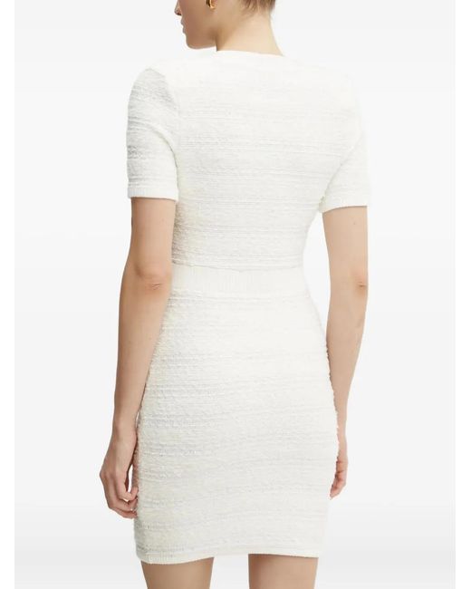 Marciano White Amelia Short-Sleeve Mini Dress