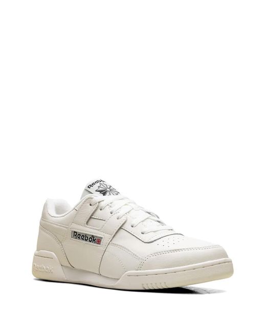 Reebok White Workout Plus Sneakers