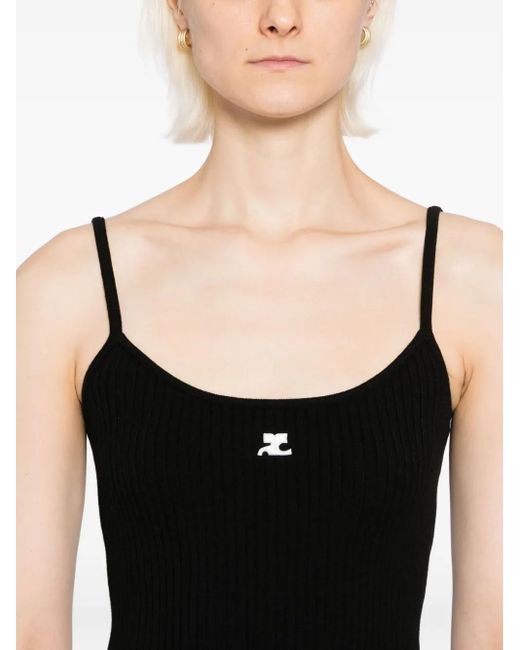 Courreges リエディション タンクトップ Black