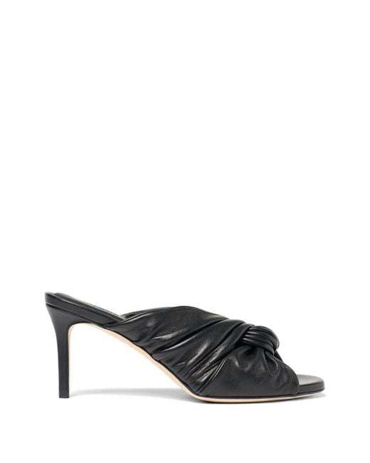 Scarosso Black Mules Kiki 75 Mm