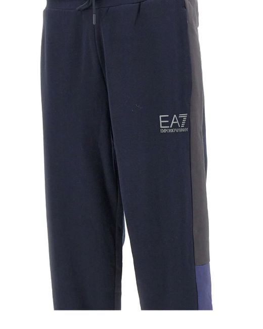 メンズ EA7 トラックパンツ Blue