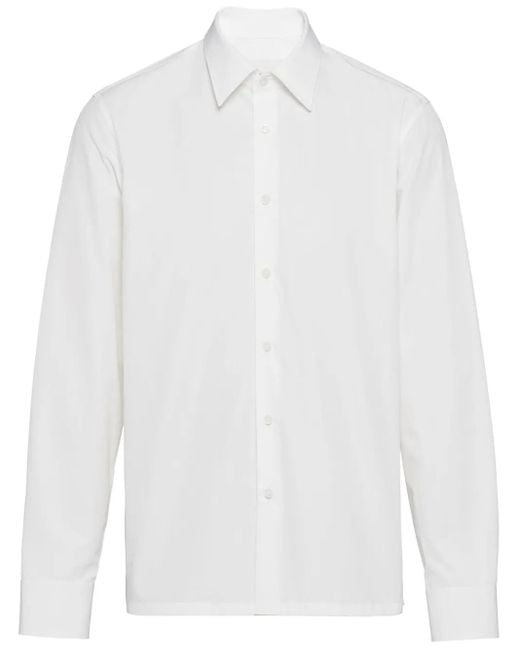 Prada White Cotton Shirt for men