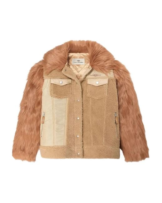 Ugg Natural X Feng Chen Wang Faux-Fur Jacket