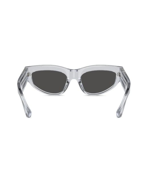 Burberry Gray Transparent Cat-Eye Sunglasses