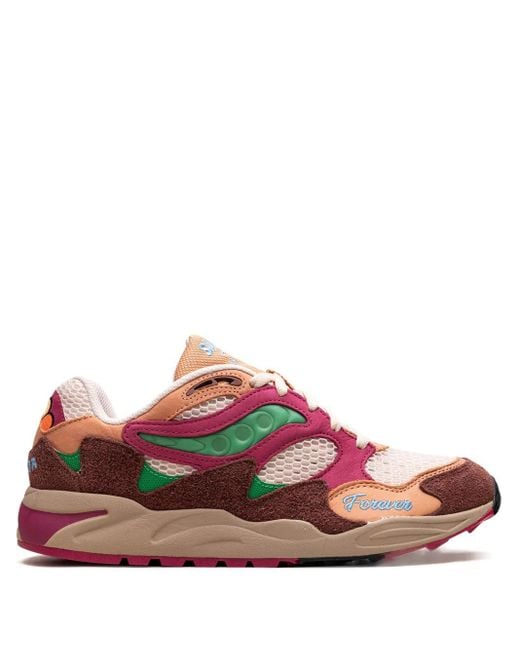 Saucony Red X Jae Tips Grid Shadow 2 "What's The Occasion? Wear To The Party" Sneakers for men