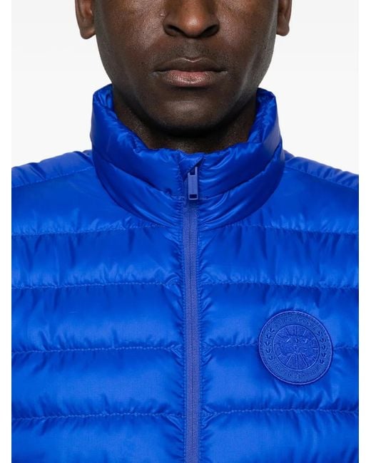 Canada Goose Blue Gilet Matelassé À Fermeture Zippée for men