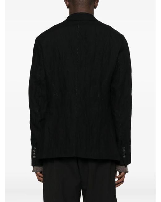 Masnada Black Single-Breasted Blazer for men