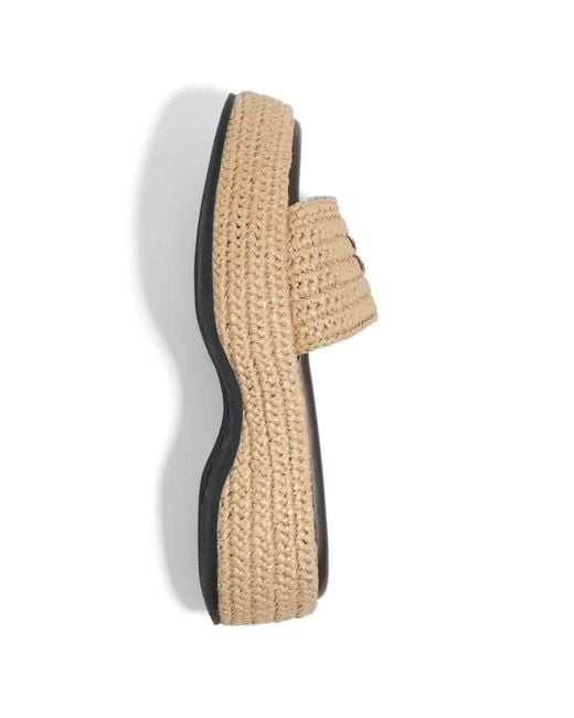 Bimba Y Lola White Woven Platform Sandals