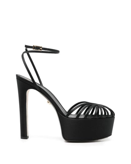 ALEVI Black Eva Platform Strap Sandals