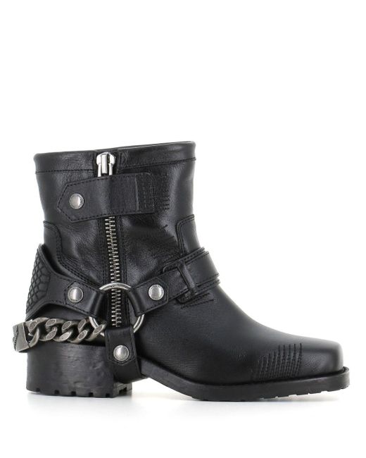 Zadig & Voltaire Black Igata Ankle Boots