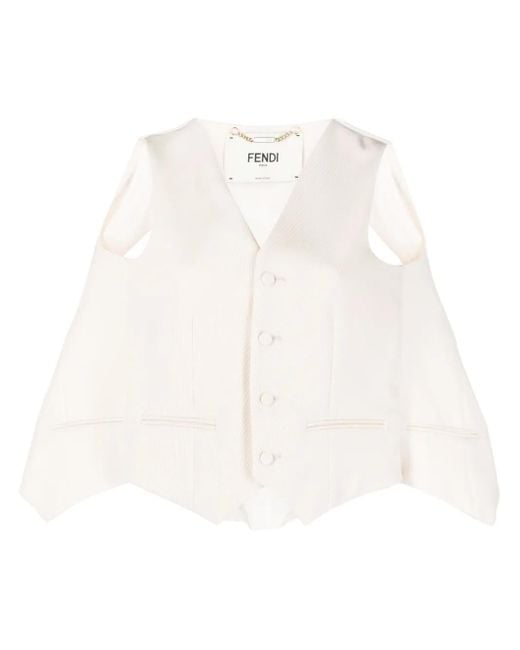 Fendi White Vests