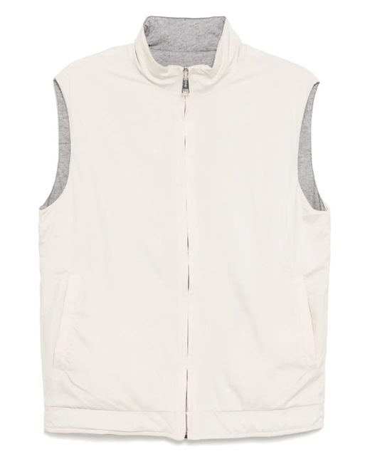 Aurélien Natural Reversible Resort Gilet for men