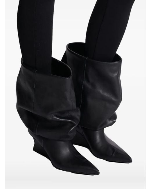 Botines con cuña de 75 mm Balmain de color Black