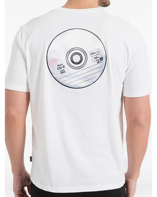 Boss White Printed T-Shirt for men