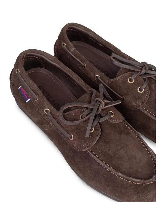 Sebago Brown Suede Loafers