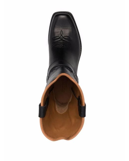 Bottes D'Inspiration Western Elba Buttero pour homme en coloris Black