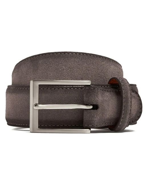Magnanni Shoes Brown Suede Belt for men