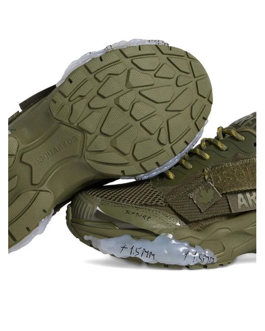 DSquared² Green Faster Sneakers for men