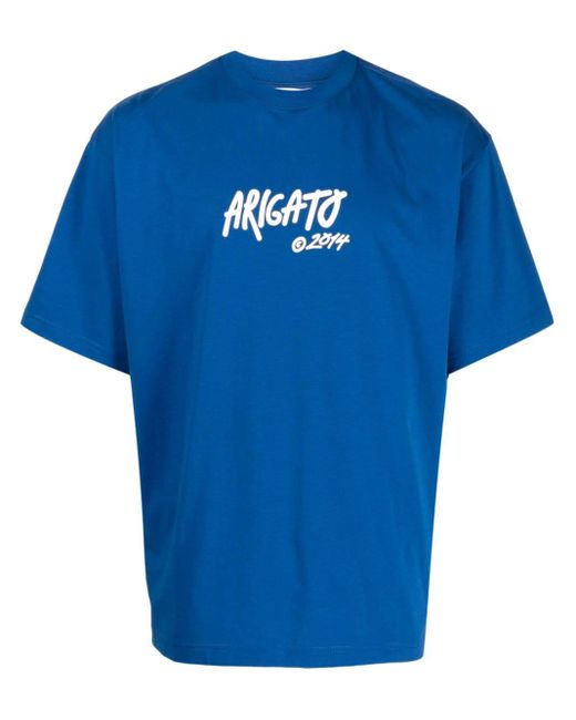 Axel Arigato T-Shirt aus Bio-Baumwolle mit Logo in Blue für Herren