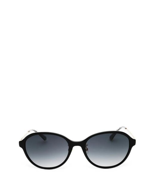 Kate Spade Black Vonnie Oval-Frame Sunglasses