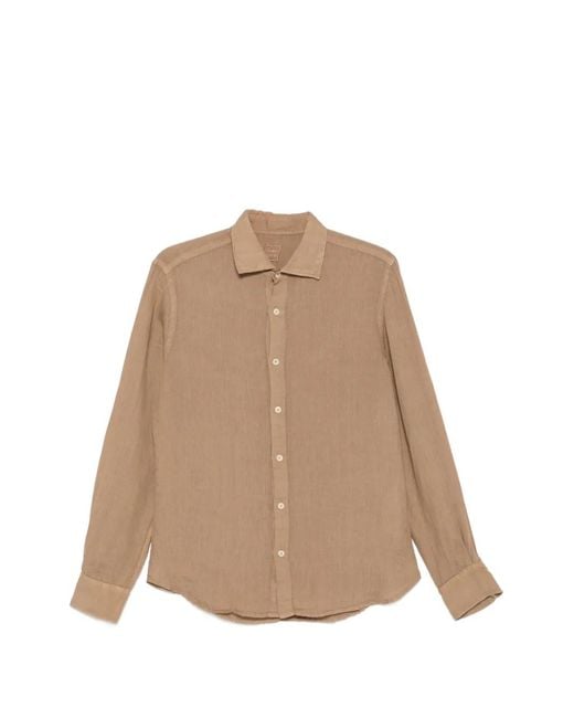 120% Lino Natural Long-Sleeve Shirt for men