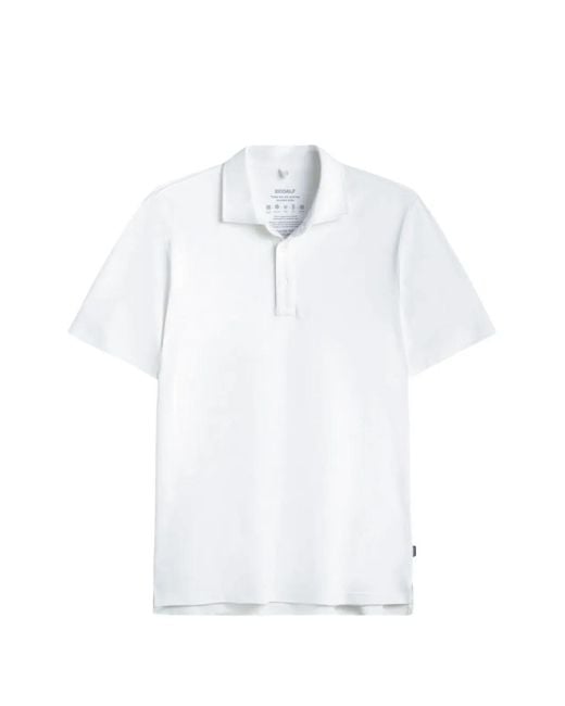 Ecoalf White Short-Sleeve Polo Shirt for men